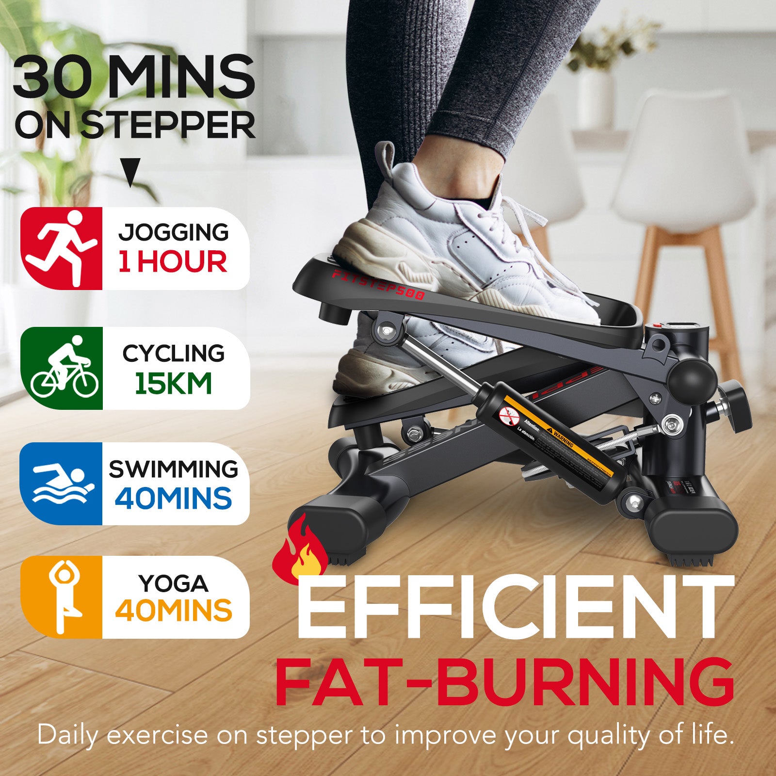 KeppiFitness Mini Stepper for Home Exercise