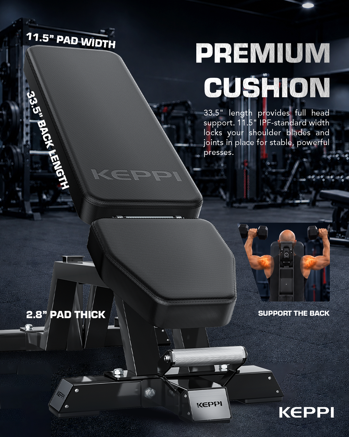 Keppi Adjustable Weight Bench 6000 - 2026 Version