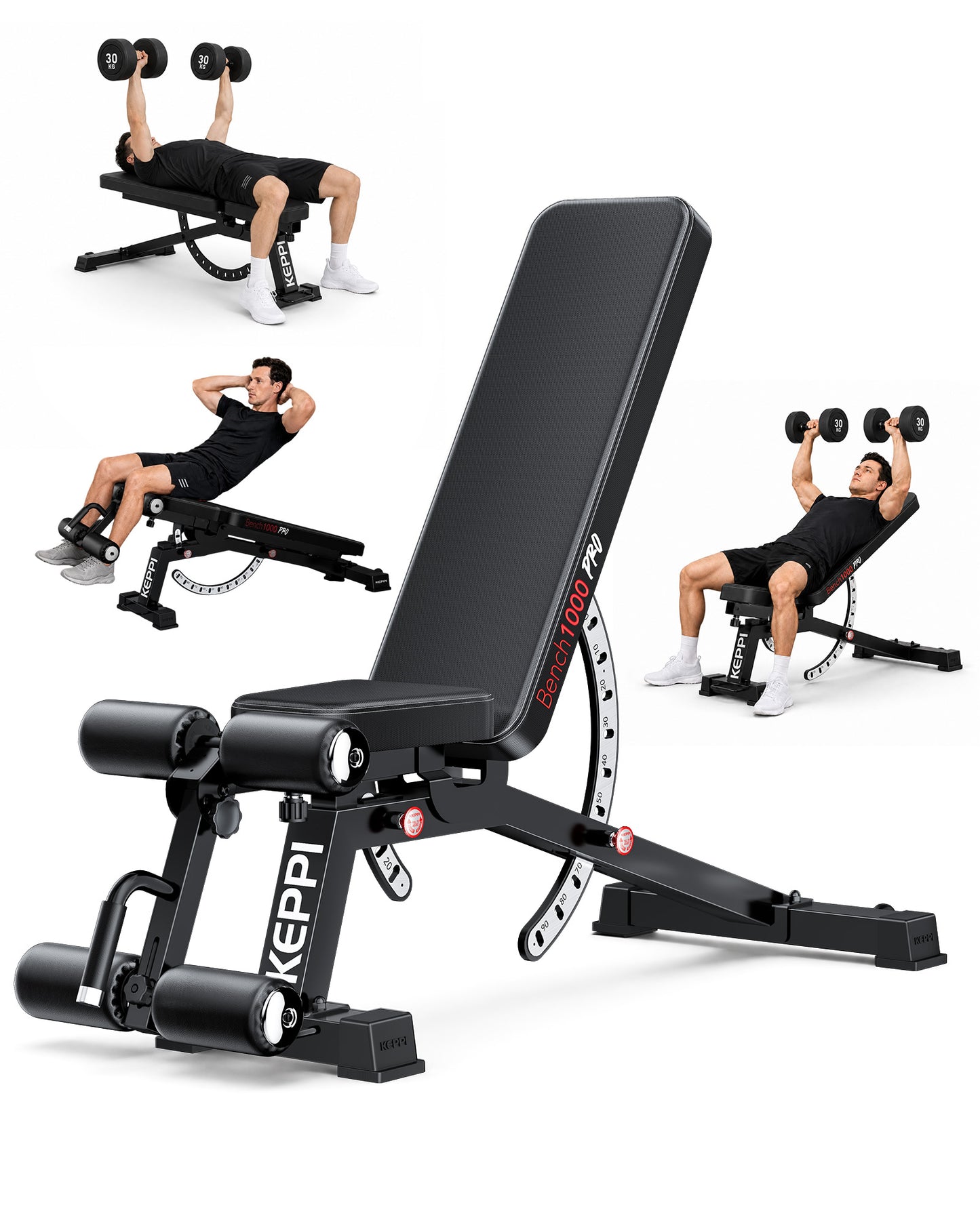 Keppi Adjustable Weight Bench 1000 Pro