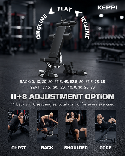 Keppi Adjustable Weight Bench 6000 - 2026 Version