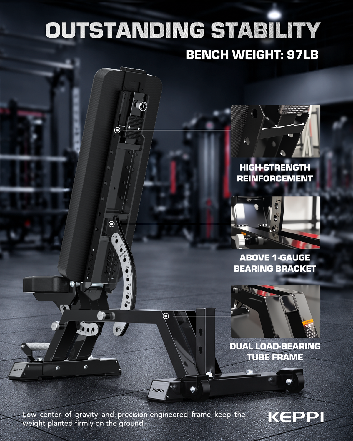 Keppi Adjustable Weight Bench 6000 - 2026 Version