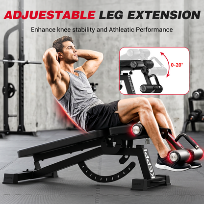 Keppi Adjustable Weight Bench 1000 Pro