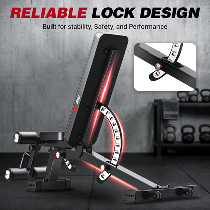 Keppi Adjustable Weight Bench 1000 Pro