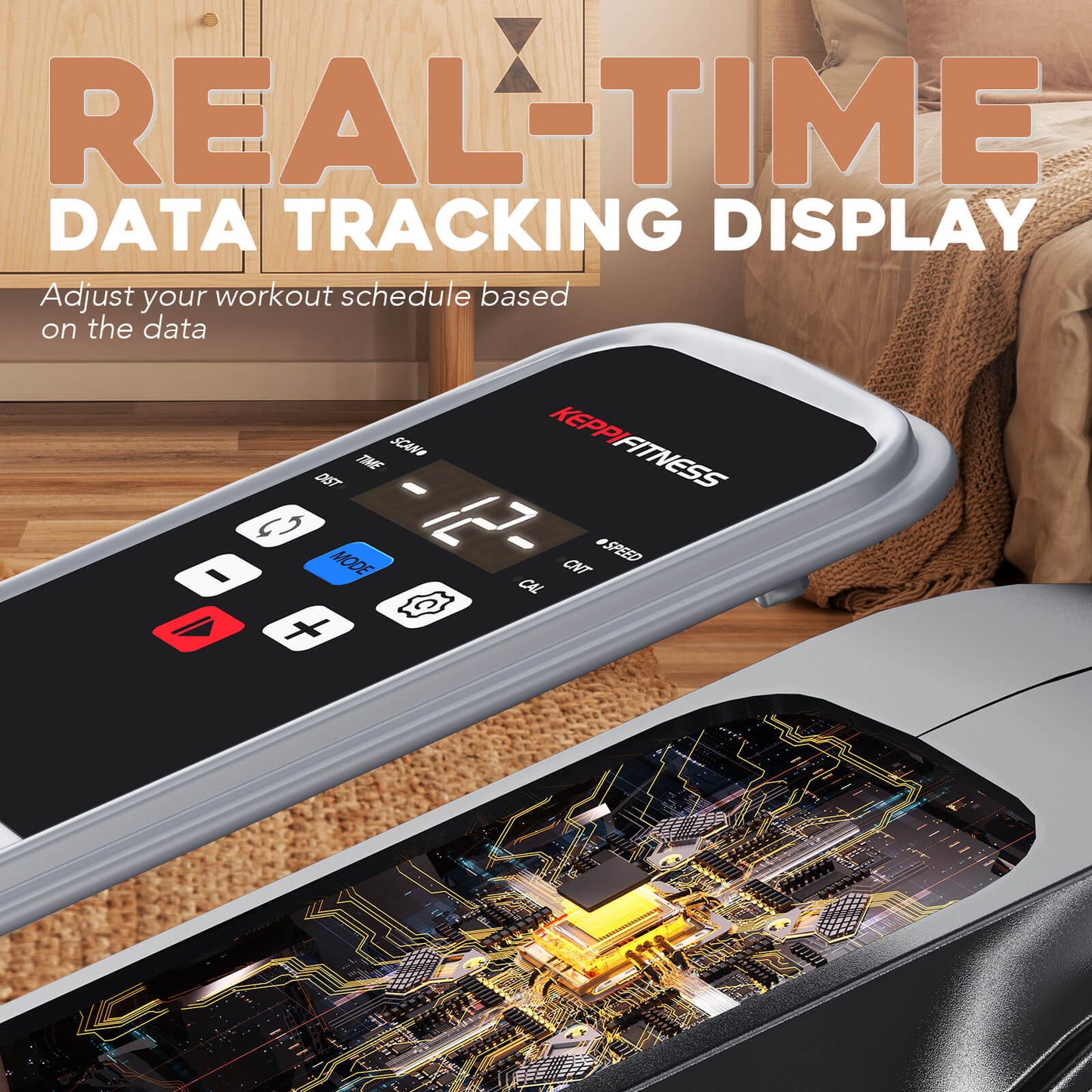 Keppi Under Desk Elliptical Machine FITELLIP400