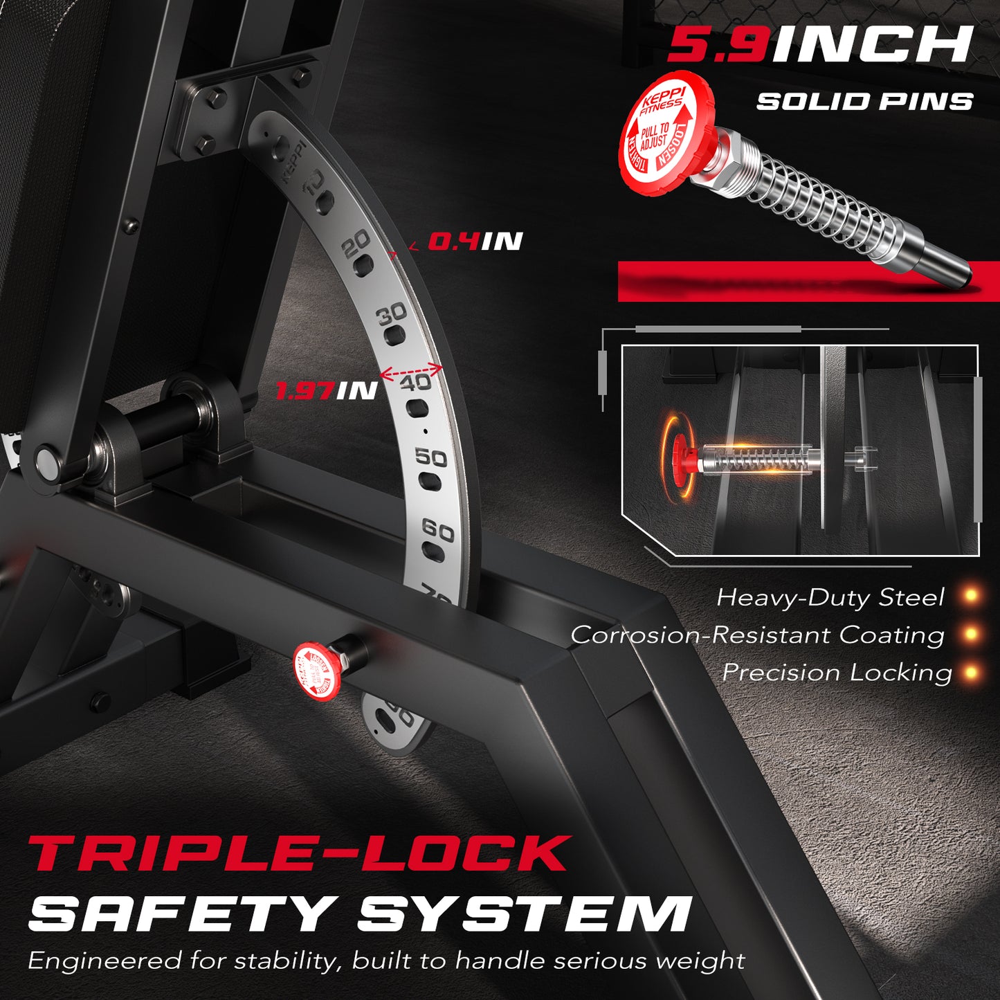 Keppi Weight Bench Bench4000 Ultra