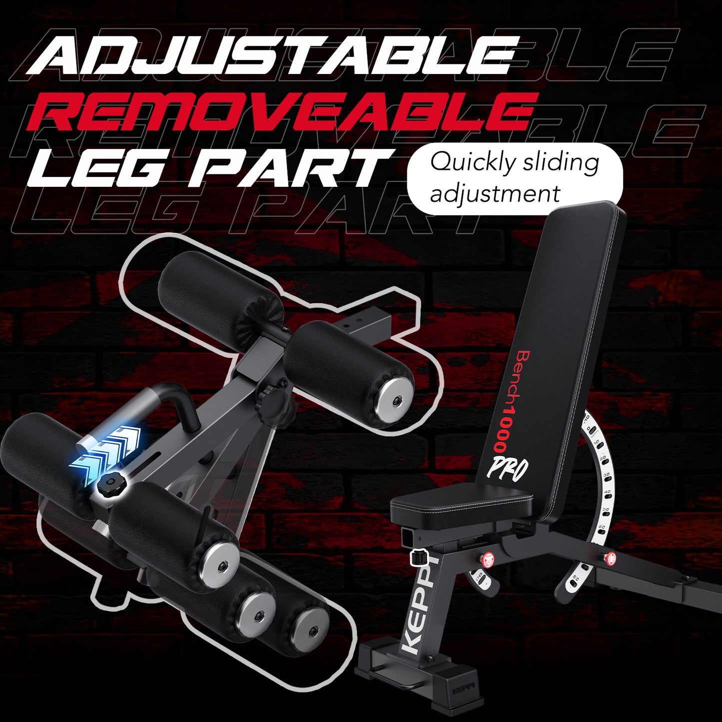 Keppi Weight Bench Bench1000 Pro