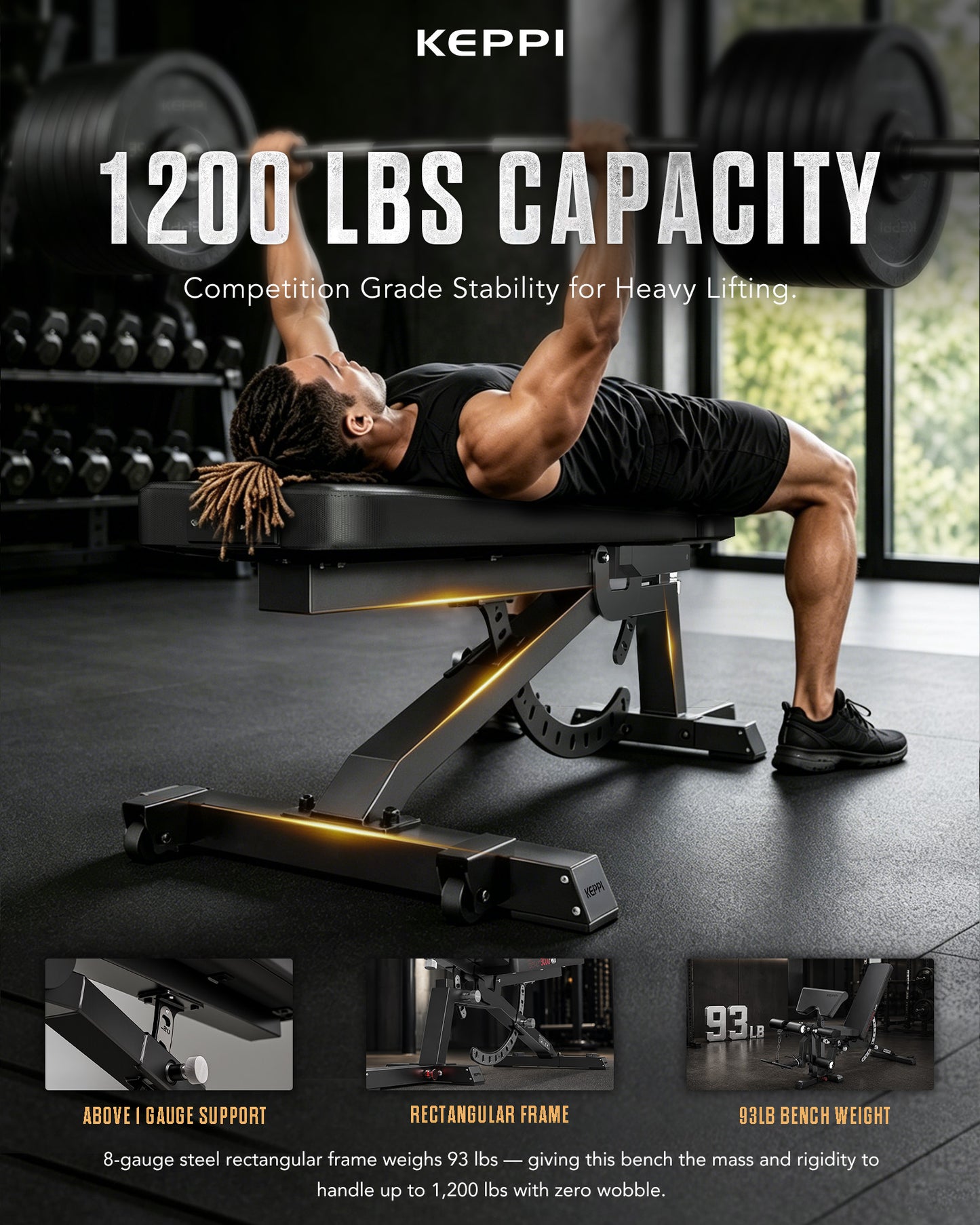 Keppi Adjustable Weight Bench 3000