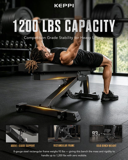 Keppi Adjustable Weight Bench 3000