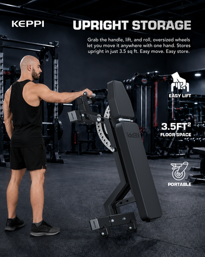 Keppi Adjustable Weight Bench 6000 - 2026 Version