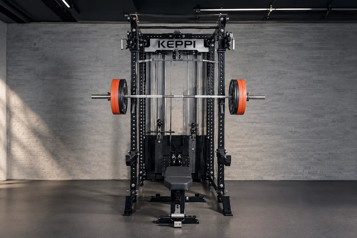 Commercial power rack for gym setup