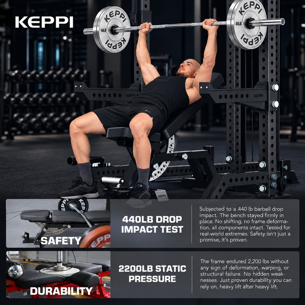 Bench6000 adjustment and training features