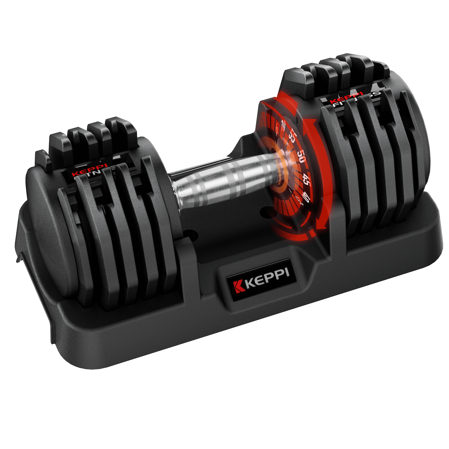 Keppi Adjustable 10 to 55LB Dumbbells Set  DBA55 Single