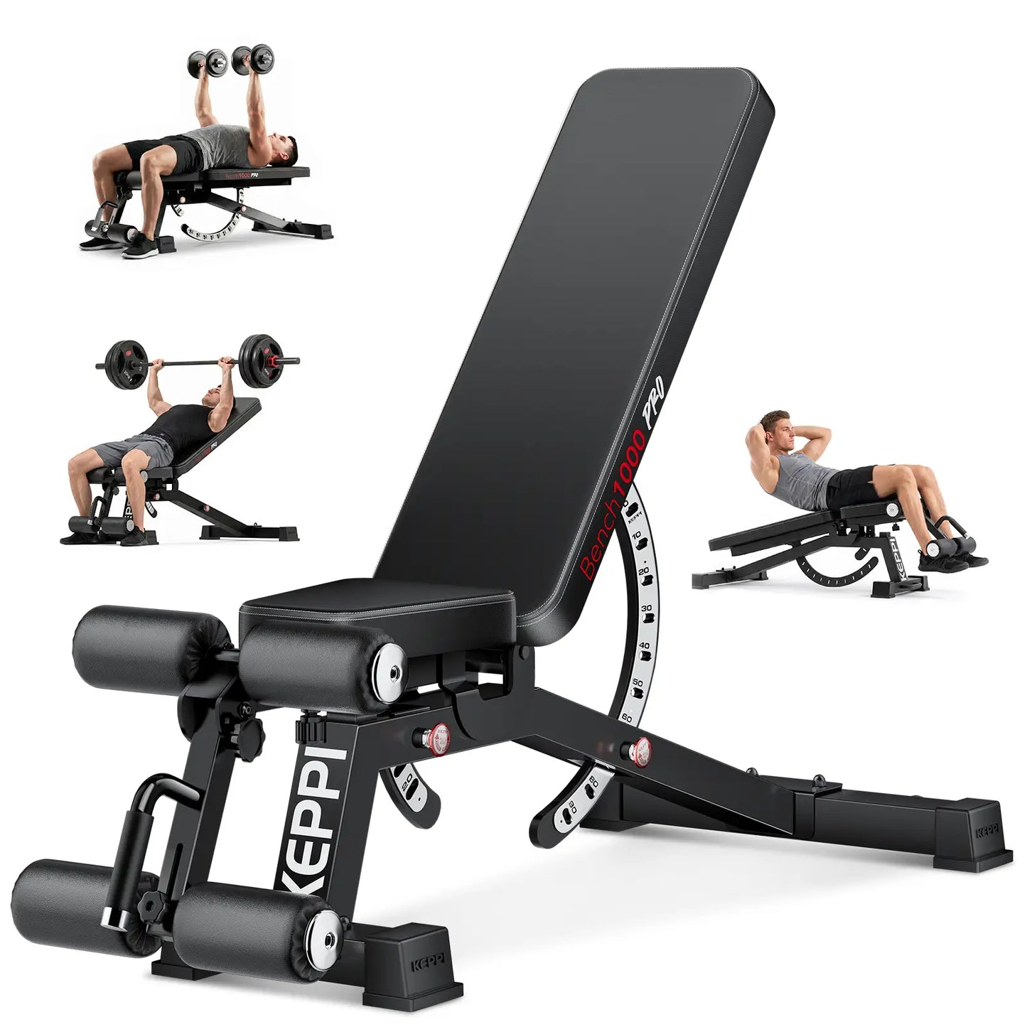 Keppi 1000 pro adjustable weight bench for home gym