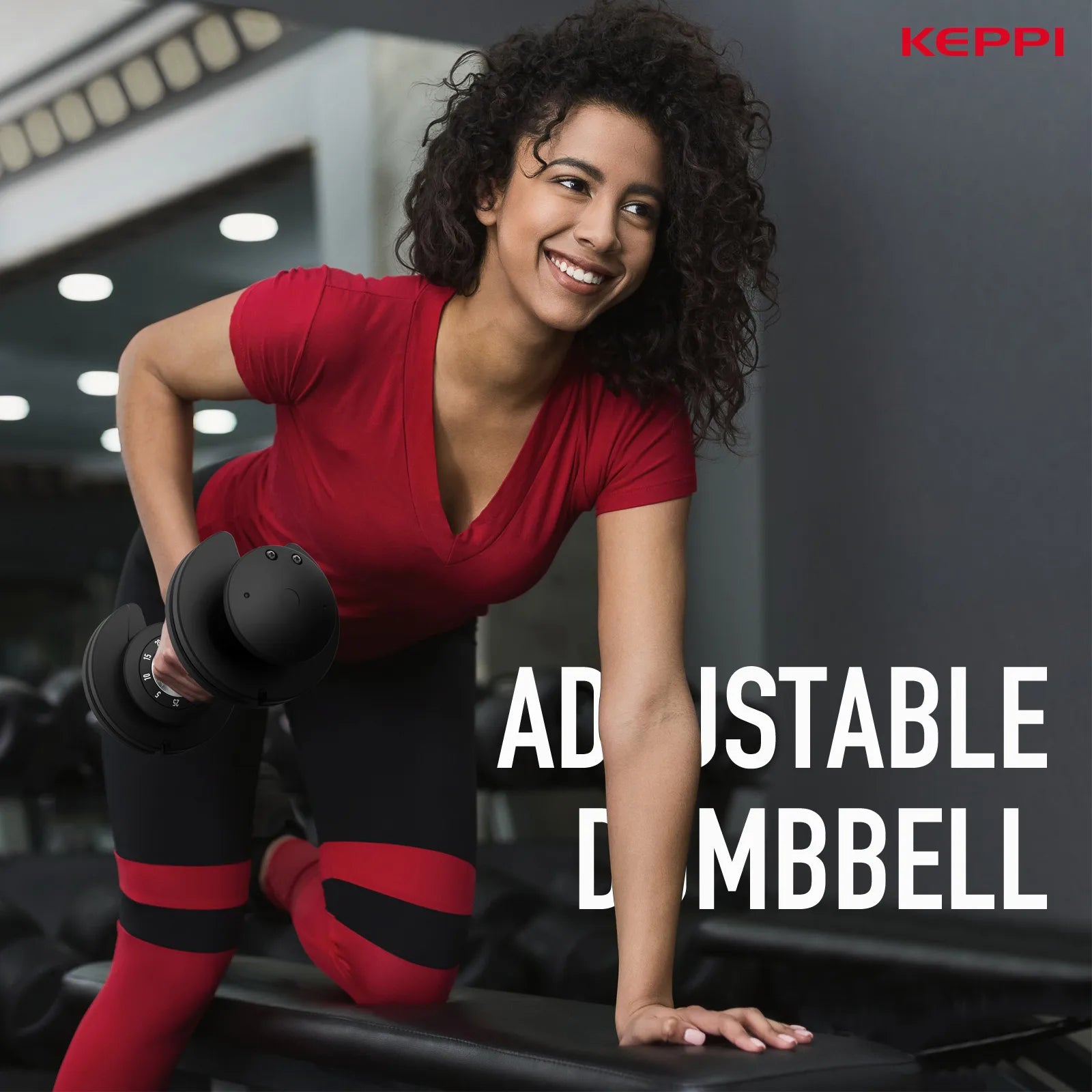 Keppi 25lb adjustable dumbbells for strength training