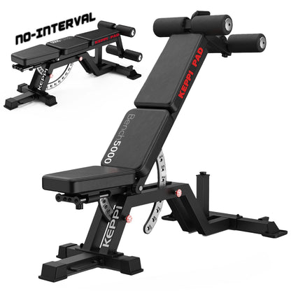 Keppi 5000 weight bench for home gym with 1600 lb capacity
