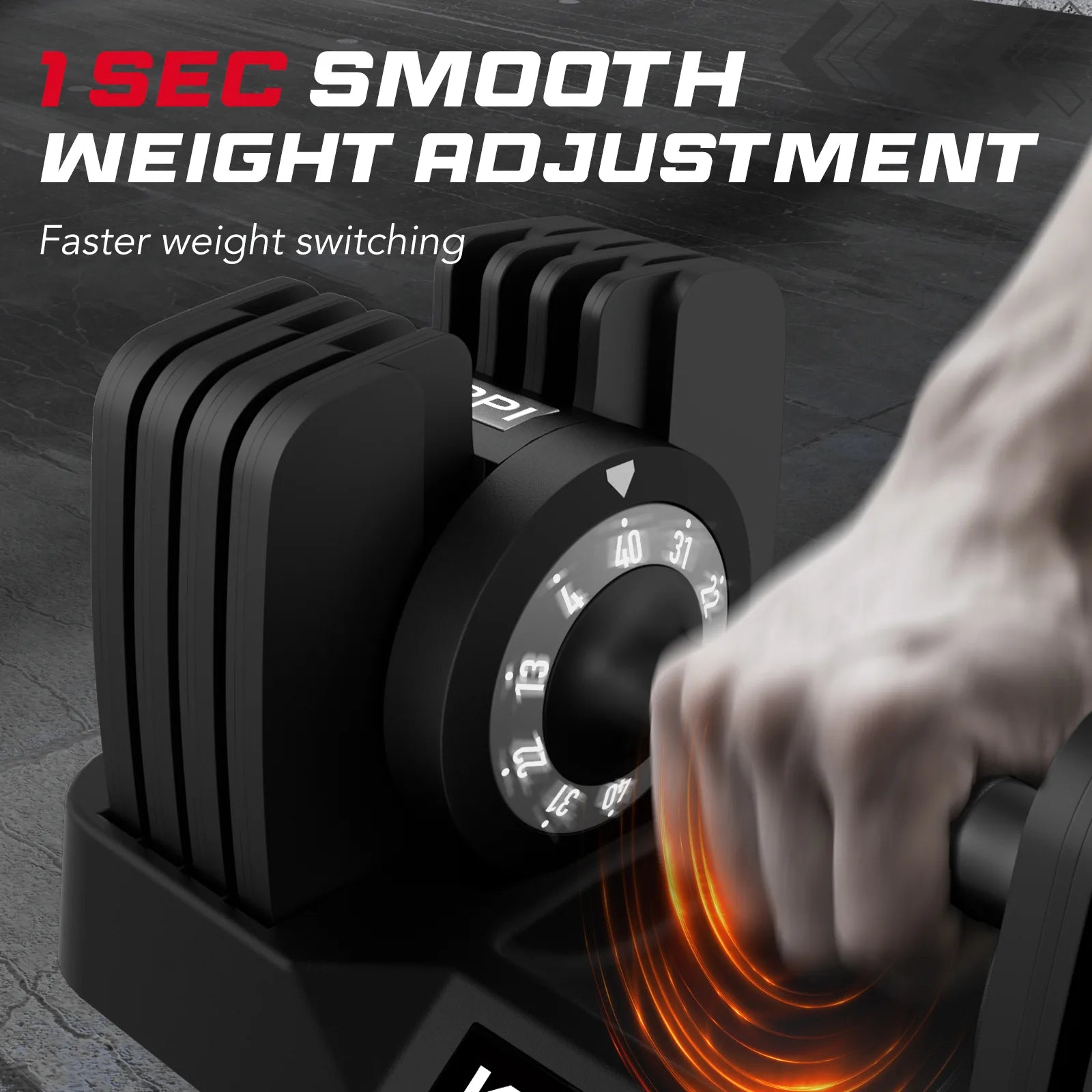 Keppi dba40 adjustable dumbbells with 1 sec smooth weight adjustment