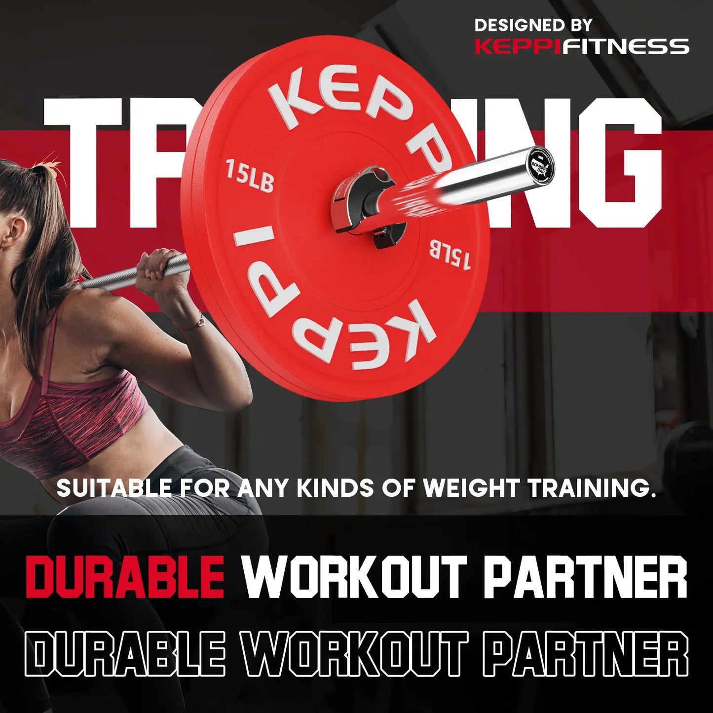 Keppi fitness barbell weight clips with durable workout partner