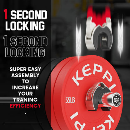 Keppi fitness best barbell clips with 1 second locking