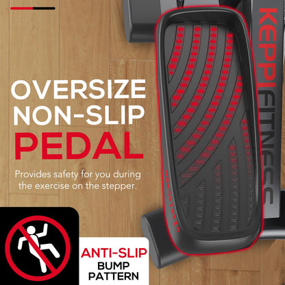 Keppi fitness mini stair stepper machine with oversize non slip pedal