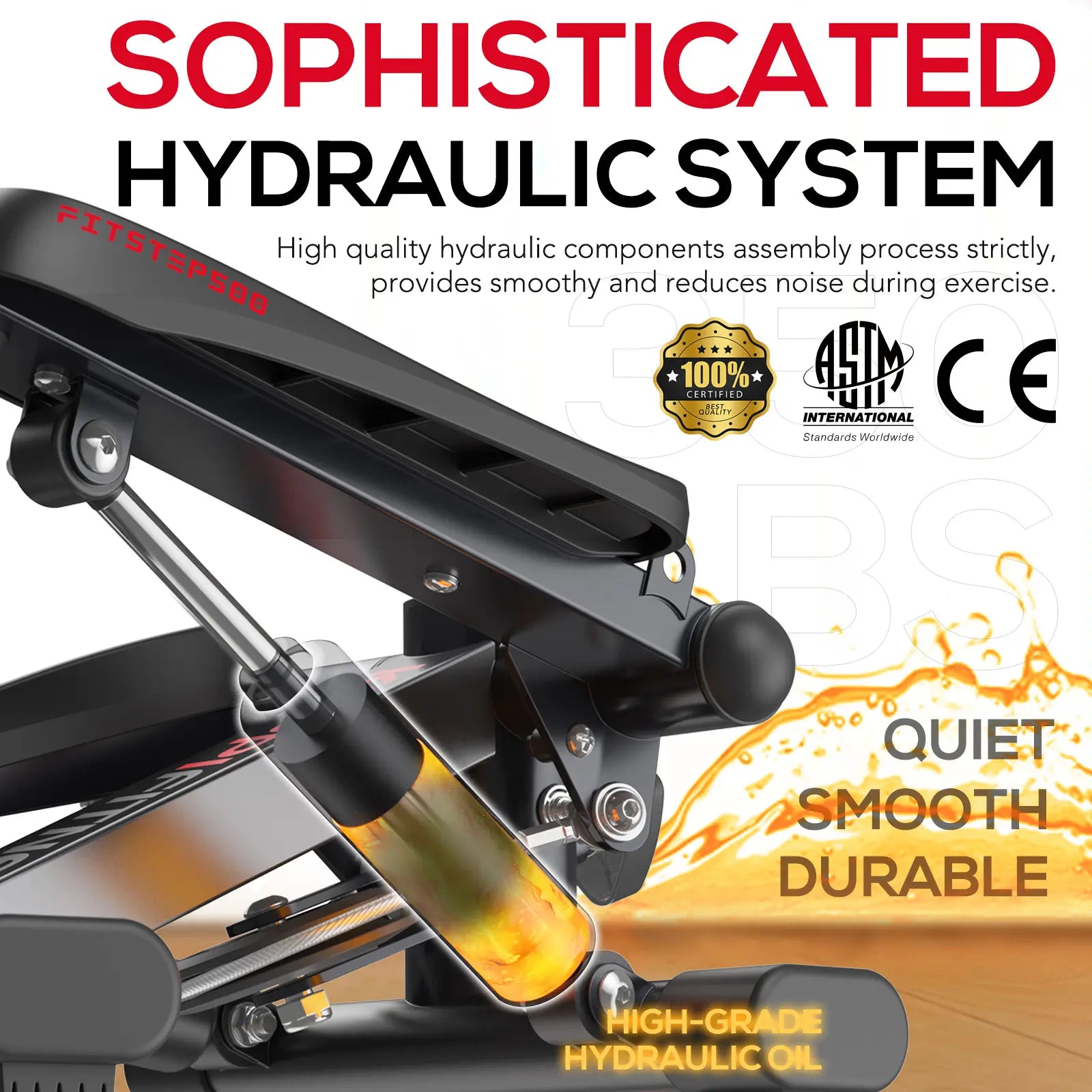 Keppi fitness mini stepper machine with sophisticated hydraulic system