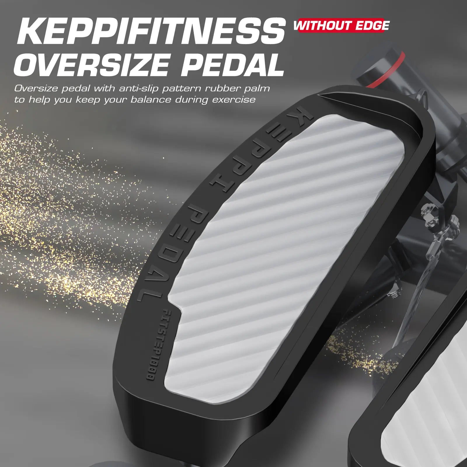 Keppi fitness stair stepper at home with oversize pedal
