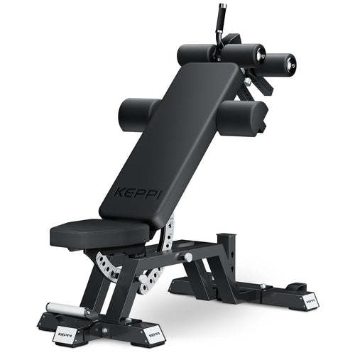 Keppi fitness weight bench 6000 for home gym black version