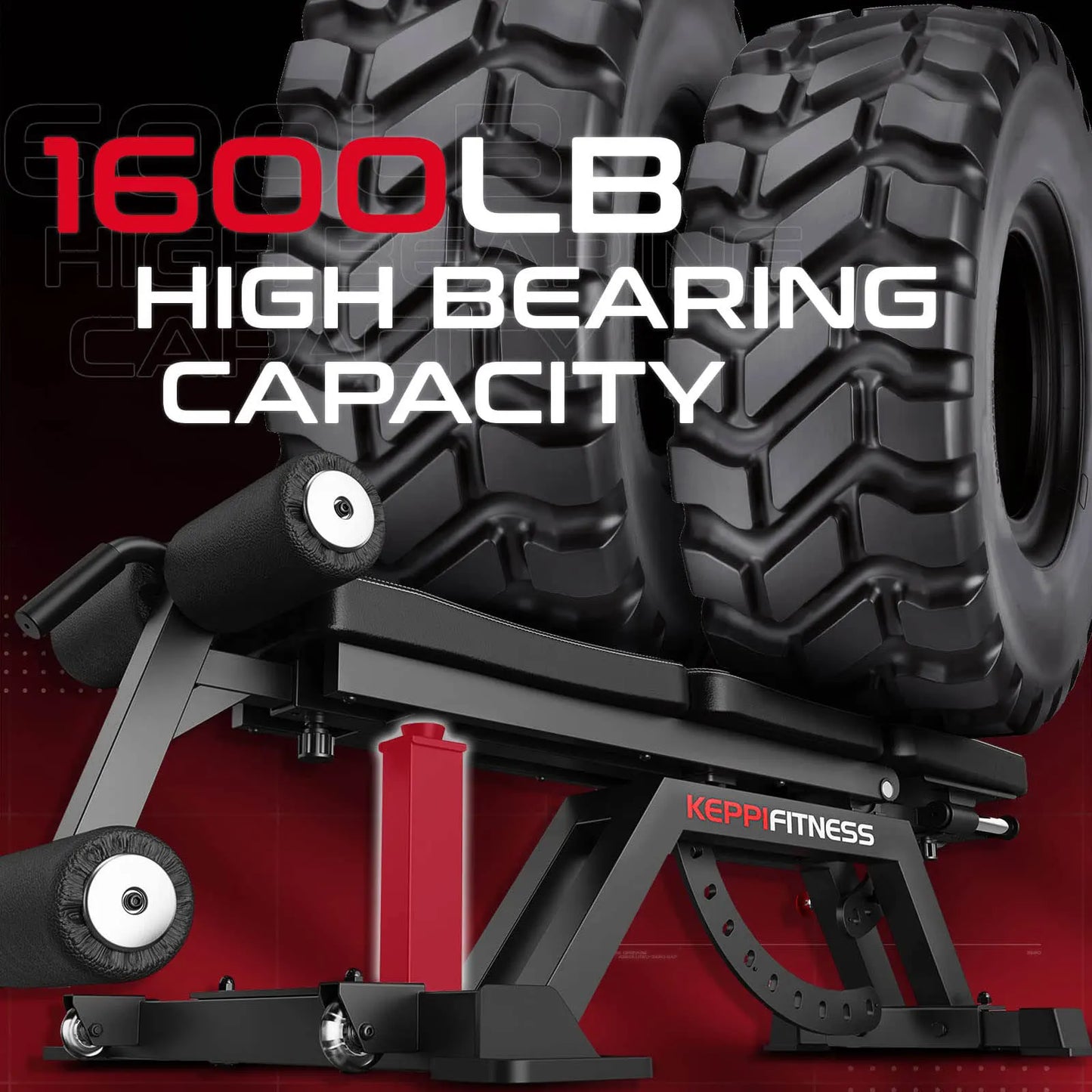 Keppi weight bench 5000 with 1600 lb high bearing capacity