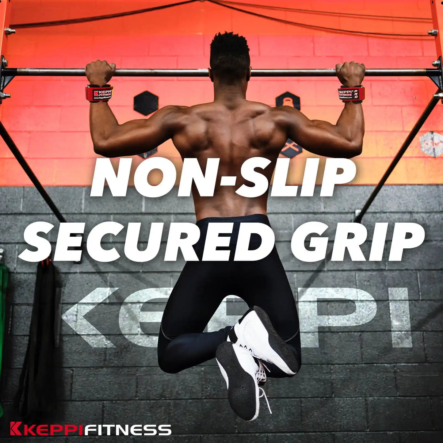 Keppi weight lifting grips and non-slip secured grip