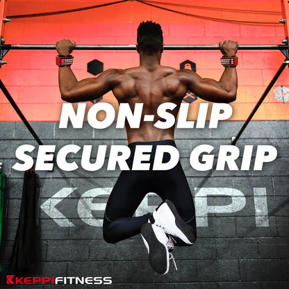 Keppi weight lifting grips and non-slip secured grip