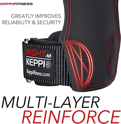 Keppi weight lifting grips with multi layer reinforce